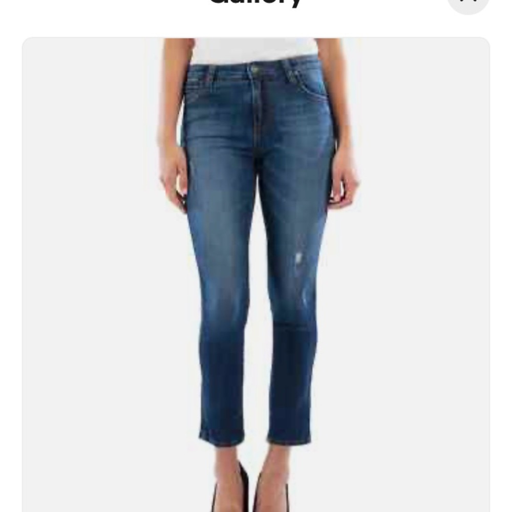 Kut from the Kloth Meghan high rise ankle cigarette jeans